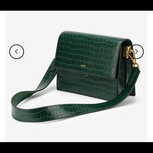 JW PEI Green croc bag